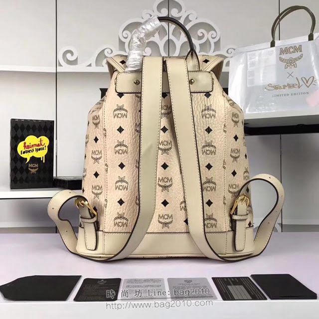 MCM雙肩包 原單 5820 新款MCM 特殊款抽繩雙肩包 百搭時髦款 MCM女背包  mdmc1412